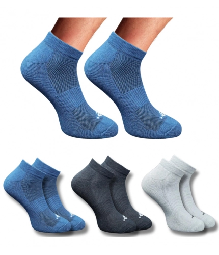 Generic 3_Pair Set Unisex Casual Cotton Printed Low Cut Socks (Multicolor)