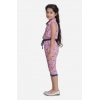 Generic Girl's Cotton Printed Sleeveless Jumpsuit (Pink) Generic Girl's Cotton Printed Sleeveless Jumpsuit (Pink)