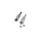 Generic Women's Brass Silver Plated Necklace set (Green) Generic Women's Brass Silver Plated Necklace set (Green)