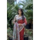 Generic Women's Faux_Tussar Geometric_Print Saree With Unstitched Blouse 5.5Mtr (Red)