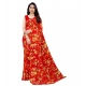 Generic Women's Georgette Floral Printed Saree With Unstitched Blouse 5.5Mtr (Red) Generic Women's Georgette Floral Printed Saree With Unstitched Blouse 5.5Mtr (Red)