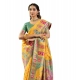 Generic Women's Faux_Banarasi Woven Motifs Saree With Unstitched Blouse 5.5Mtr (Yellow) Generic Women's Faux_Banarasi Woven Motifs Saree With Unstitched Blouse 5.5Mtr (Yellow)