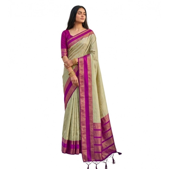 Generic Women's Silk Blend Printed Saree With Unstitched Blouse 5.5Mtr (Light Green-Pink) Generic Women's Silk Blend Printed Saree With Unstitched Blouse 5.5Mtr (Light Green-Pink)