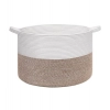 Generic Cotton Pack Of_1 16x14 Inch Storage Basket For Clothes With Out Lid (Kidi-White)