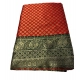 Generic Women's Jacquard Printed Saree With Unstitched Blouse 5.5Mtr (Red)