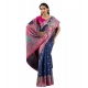 Generic Women's Faux_Banarasi Woven Motifs Saree With Unstitched Blouse 5.5Mtr (Navy_Blue) Generic Women's Faux_Banarasi Woven Motifs Saree With Unstitched Blouse 5.5Mtr (Navy_Blue)