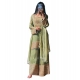 Generic Women's Silk Embroidered 3/4th Sleeve Round Kurti With Sharara Pant and Dupatta Set (Green) Generic Women's Silk Embroidered 3/4th Sleeve Round Kurti With Sharara Pant and Dupatta Set (Green)