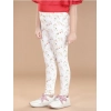 Generic Girl's Cotton Lycra Floral Elasticated Jeggings (White-Green) Generic Girl's Cotton Lycra Floral Elasticated Jeggings (White-Green)