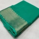 Generic Women's Crepe Chit Pallu Solid Saree With Unstitched Blouse 5.5Mtr (Turquoise Green) Generic Women's Crepe Chit Pallu Solid Saree With Unstitched Blouse 5.5Mtr (Turquoise Green)