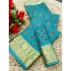 Generic Women's Digital Dolla Silk Printed Saree With Unstitched Blouse 5.5Mtr (Sky Blue) Generic Women's Digital Dolla Silk Printed Saree With Unstitched Blouse 5.5Mtr (Sky Blue)