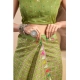 Generic Women's Faux_Linen Printed Ready-to-Wear Saree With Unstitched Blouse 5.5 Mtr (Olive) Generic Women's Faux_Linen Printed Ready-to-Wear Saree With Unstitched Blouse 5.5 Mtr (Olive)