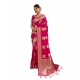 Generic Women's Silk Blend Printed Saree With Unstitched Blouse 5.5Mtr (Magenta) Generic Women's Silk Blend Printed Saree With Unstitched Blouse 5.5Mtr (Magenta)