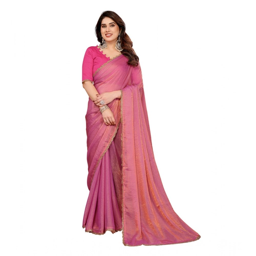 Generic Women's Georgette Printed Saree With Unstitched Blouse 5.5Mtr (Pink) Generic Women's Georgette Printed Saree With Unstitched Blouse 5.5Mtr (Pink)