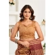 Generic Women's Faux Linen Geometric Print Ready to wear Saree With Unstitched Blouse 5.5Mtr (Brown) Generic Women's Faux Linen Geometric Print Ready to wear Saree With Unstitched Blouse 5.5Mtr (Brown)