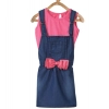 Generic Girl's Denim & Cotton Bow Sleeveless Dungaree (Pink) Generic Girl's Denim & Cotton Bow Sleeveless Dungaree (Pink)
