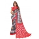 Generic Women's Linen Cotton Printed Saree With Unstitched Blouse 5.5Mtr (Grey) Generic Women's Linen Cotton Printed Saree With Unstitched Blouse 5.5Mtr (Grey)