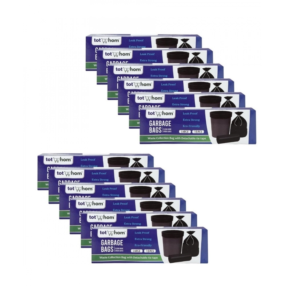 Generic Pack of 12 Biodegradeable Vegetable-Paper 25 x 30 Inches Garbage Bag (Black)