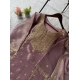Generic Women's Silk Embroidered 3/4th Sleeve Round Kurti With Sharara Pant and Dupatta Set (Purple) Generic Women's Silk Embroidered 3/4th Sleeve Round Kurti With Sharara Pant and Dupatta Set (Purple)