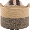 Generic Cotton Pack Of_1 16x14 Inch Storage Basket For Clothes With Out Lid (Beige-Beige-Black) Generic Cotton Pack Of_1 16x14 Inch Storage Basket For Clothes With Out Lid (Beige-Beige-Black)