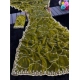 Generic Women's Slik Embellished Saree With Unstitched Blouse 5.5Mtr (Mehendi-Green)