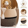 Generic Cotton Matka 14x12 Inch Storage Basket For Clothes With Out Lid (Beige-Black) Generic Cotton Matka 14x12 Inch Storage Basket For Clothes With Out Lid (Beige-Black)