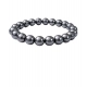 Generic Natural Crystal 8mm Hematite Bracelet (Grey)
