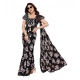 Generic Women's Georgette Printed Saree With Unstitched Blouse 5.5Mtr (Black) Generic Women's Georgette Printed Saree With Unstitched Blouse 5.5Mtr (Black)