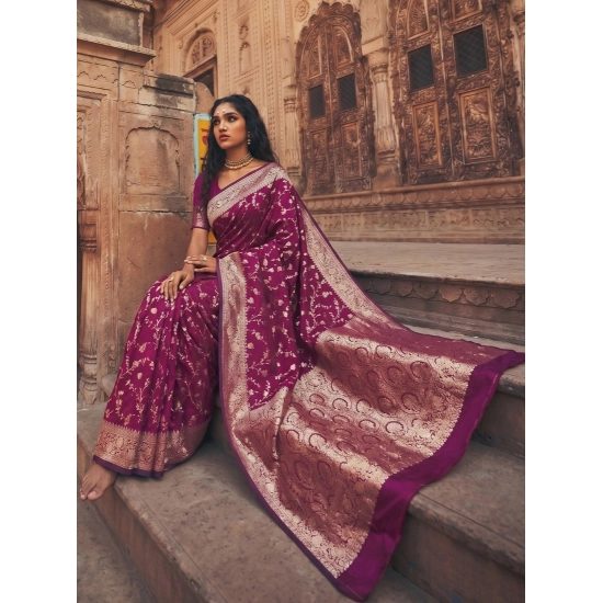 Generic Women's Art Silk Printed Saree With Unstitched Blouse 5.5Mtr (Wine) Generic Women's Art Silk Printed Saree With Unstitched Blouse 5.5Mtr (Wine)