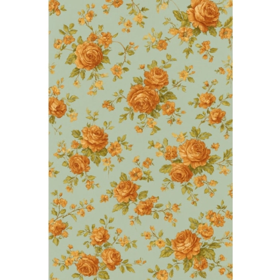 Generic Microfiber Floral Printed Single Bedsheet with 1 Pillow Cover (Beige)