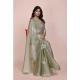 Generic Women's Jimmy choo Embellished Bollywood Saree With Unstitched Blouse 5.5Mtr (Light Green) Generic Women's Jimmy choo Embellished Bollywood Saree With Unstitched Blouse 5.5Mtr (Light Green)