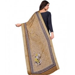 Generic Women's chanderi silk Printed Dupatta (Beige, Length: 2 Mtr) Generic Women's chanderi silk Printed Dupatta (Beige, Length: 2 Mtr)
