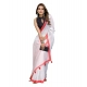 Generic Women's Linen Cotton Printed Saree With Unstitched Blouse 5.5Mtr (White) Generic Women's Linen Cotton Printed Saree With Unstitched Blouse 5.5Mtr (White)