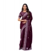 Generic Women's Faux Shimmer Floral Embroidery Ready to wear Saree With Unstitched Blouse 5.5Mtr (Maroon) Generic Women's Faux Shimmer Floral Embroidery Ready to wear Saree With Unstitched Blouse 5.5Mtr (Maroon)