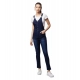 Generic Women's Denim Lycra Solid Buttoned Dungaree (Navy) Generic Women's Denim Lycra Solid Buttoned Dungaree (Navy)