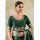 Generic Women's Silk Blend Printed Saree With Unstitched Blouse 5.5Mtr (Dark Green) Generic Women's Silk Blend Printed Saree With Unstitched Blouse 5.5Mtr (Dark Green)