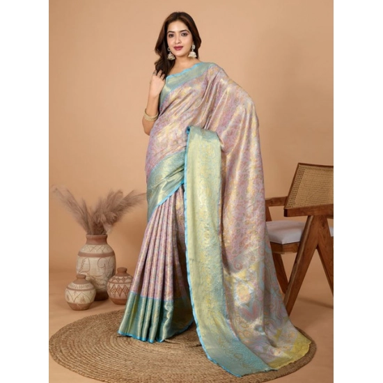 Generic Women's Jacquard Saree With Unstitched Blouse 5.5Mtr (Multicolor) Generic Women's Jacquard Saree With Unstitched Blouse 5.5Mtr (Multicolor)