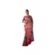 Generic Women's Faux_Silk Printed Saree With Unstitched Blouse 5.5Mtr (Maroon)