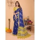 Generic Women's Linen Cotton Printed Saree With Unstitched Blouse 5.5Mtr (Blue) Generic Women's Linen Cotton Printed Saree With Unstitched Blouse 5.5Mtr (Blue)