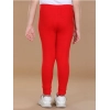 Generic Girl's Cotton Lycra Solid Elasticated Leggings (Red) Generic Girl's Cotton Lycra Solid Elasticated Leggings (Red)