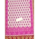 Generic Women's Banarasi Silk Printed Unstitched Salwar Suit Material With Dupatta (Pink, 3Mtrs)