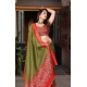 Generic Women's Cotton Silk Printed Saree With Unstitched Blouse 5.5Mtr (Green-Red) Generic Women's Cotton Silk Printed Saree With Unstitched Blouse 5.5Mtr (Green-Red)