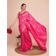 Generic Women's Soft Silk Jacquard Saree With Unstitched Blouse 5.5Mtr (Pink)