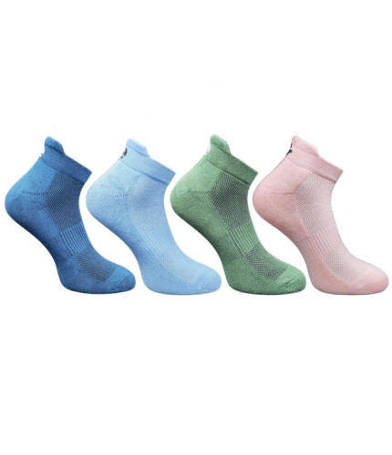 Generic 4_Pair Set Unisex Casual Cotton Printed Ankle Length Socks (Multicolor)