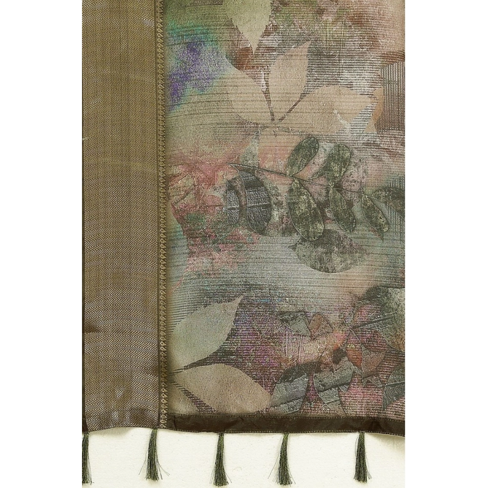 Generic Women's Cotton Silk Printed Saree With Unstitched Blouse 5.5Mtr (Multicolor) Generic Women's Cotton Silk Printed Saree With Unstitched Blouse 5.5Mtr (Multicolor)