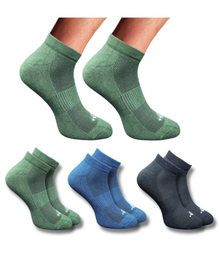 Generic 3_Pair Set Unisex Casual Cotton Printed Low Cut Socks (Multicolor)