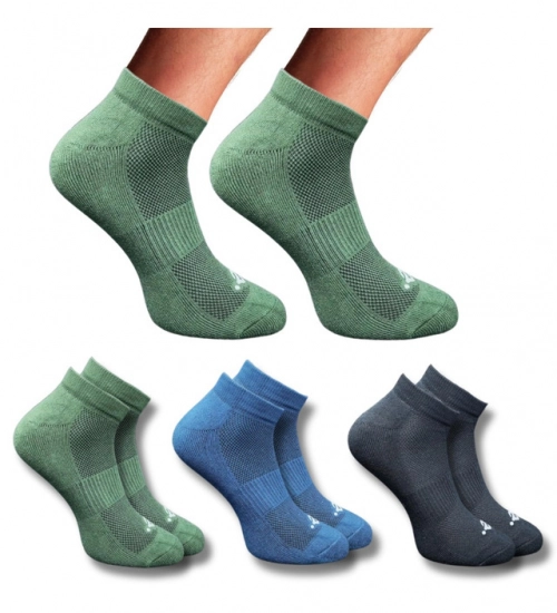 Generic 3_Pair Set Unisex Casual Cotton Printed Low Cut Socks (Multicolor)