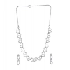 Generic Women's Brass Silver Plated Necklace set (Silver) Generic Women's Brass Silver Plated Necklace set (Silver)