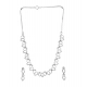 Generic Women's Brass Silver Plated Necklace set (Silver) Generic Women's Brass Silver Plated Necklace set (Silver)