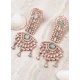 Generic Women's Brass Silver Plated Drop Earrings (Turquoise) Generic Women's Brass Silver Plated Drop Earrings (Turquoise)
