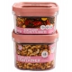 Generic Pack of 2 Switchers Airtight Storage Container Set 1250 ML (Pink)